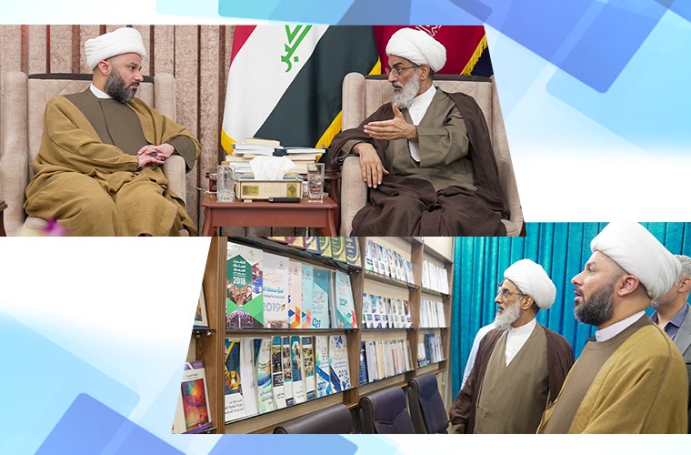 أحد أبرز الخطباء الحسينيين في العراق يزور مؤسسة الدليل