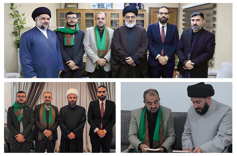 مسؤول ممثلية المؤسسة في كربلاء المقدسة يجري زيارات ولقاءات في النجف الأشرف