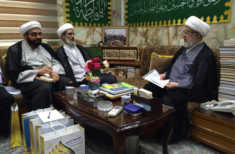 المتولّي الشرعيّ للعتبة الحسينيّة المقدّسة يستقبل رئيس مؤسسة الدليل